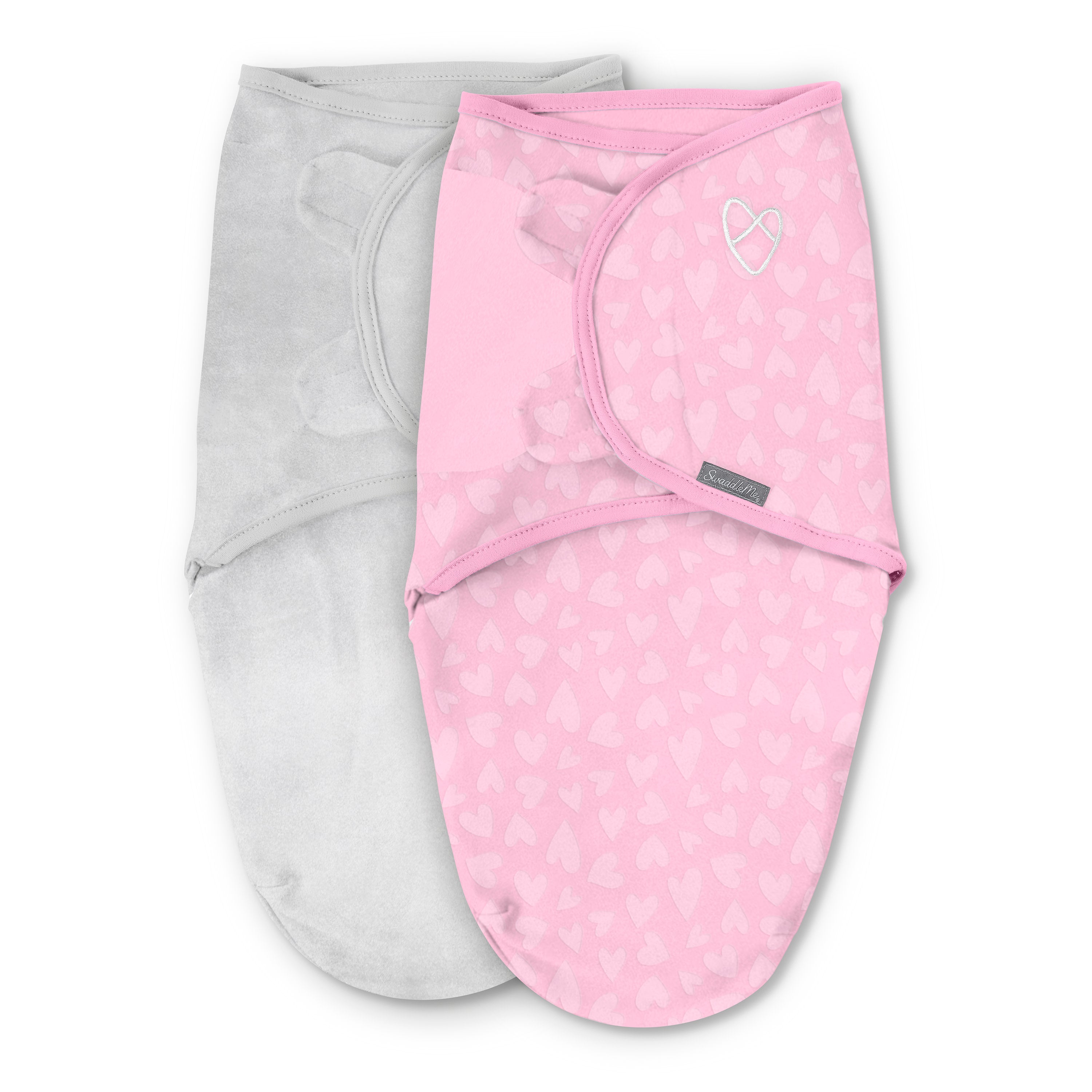 summer infant swaddle large Velboa Original Swaddle, Size SM, 0-3 months, 2pk (Pink Hearts) – Kids2, LLC