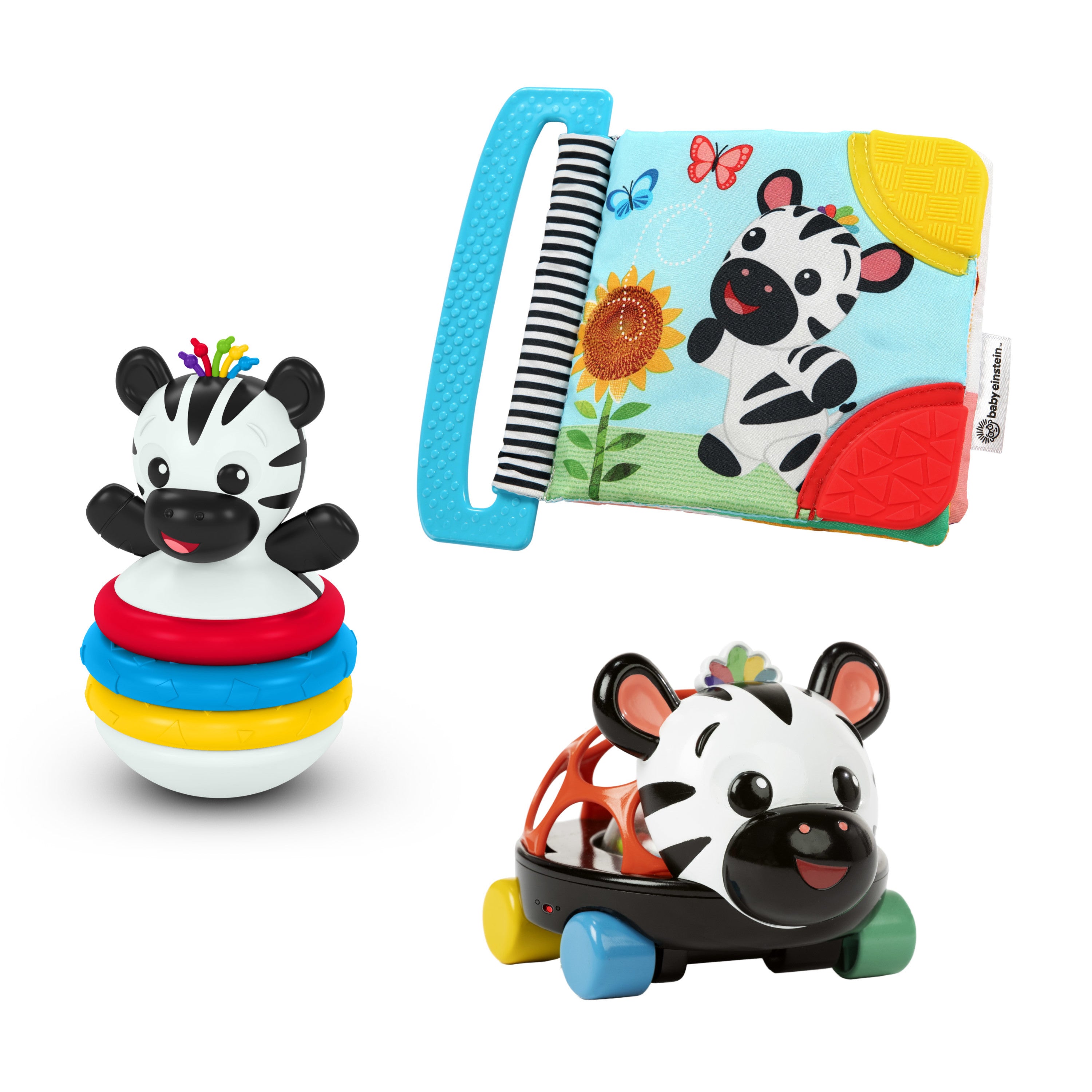 Baby Einstein Zen the Zebra 3-Piece Holiday Gift Set, Ages 3