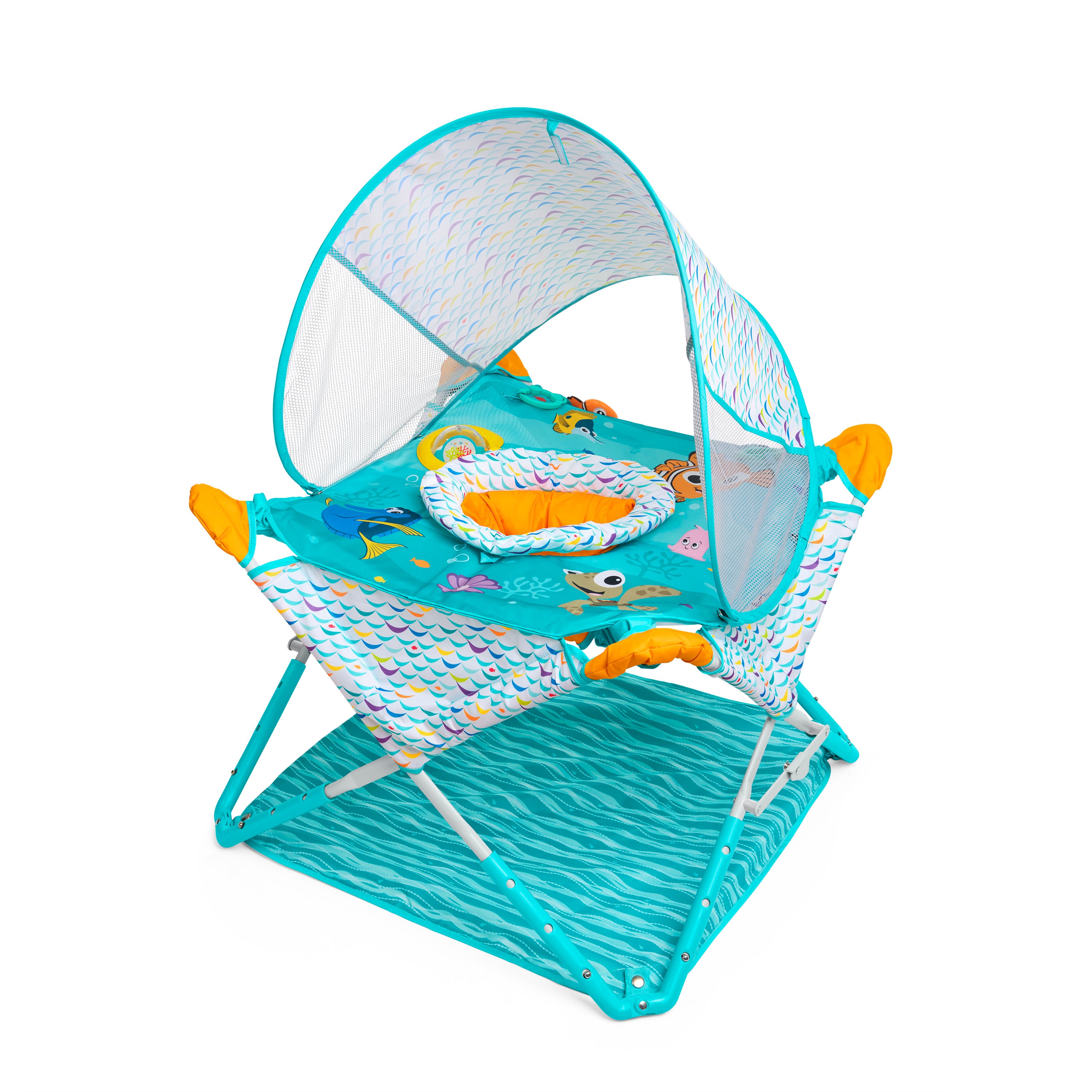 summer infant pop 'n play canopy instructions Disney Baby Finding Nemo Pop 'N Jump Foldable Activity Center by Bright Starts – Kids2, LLC