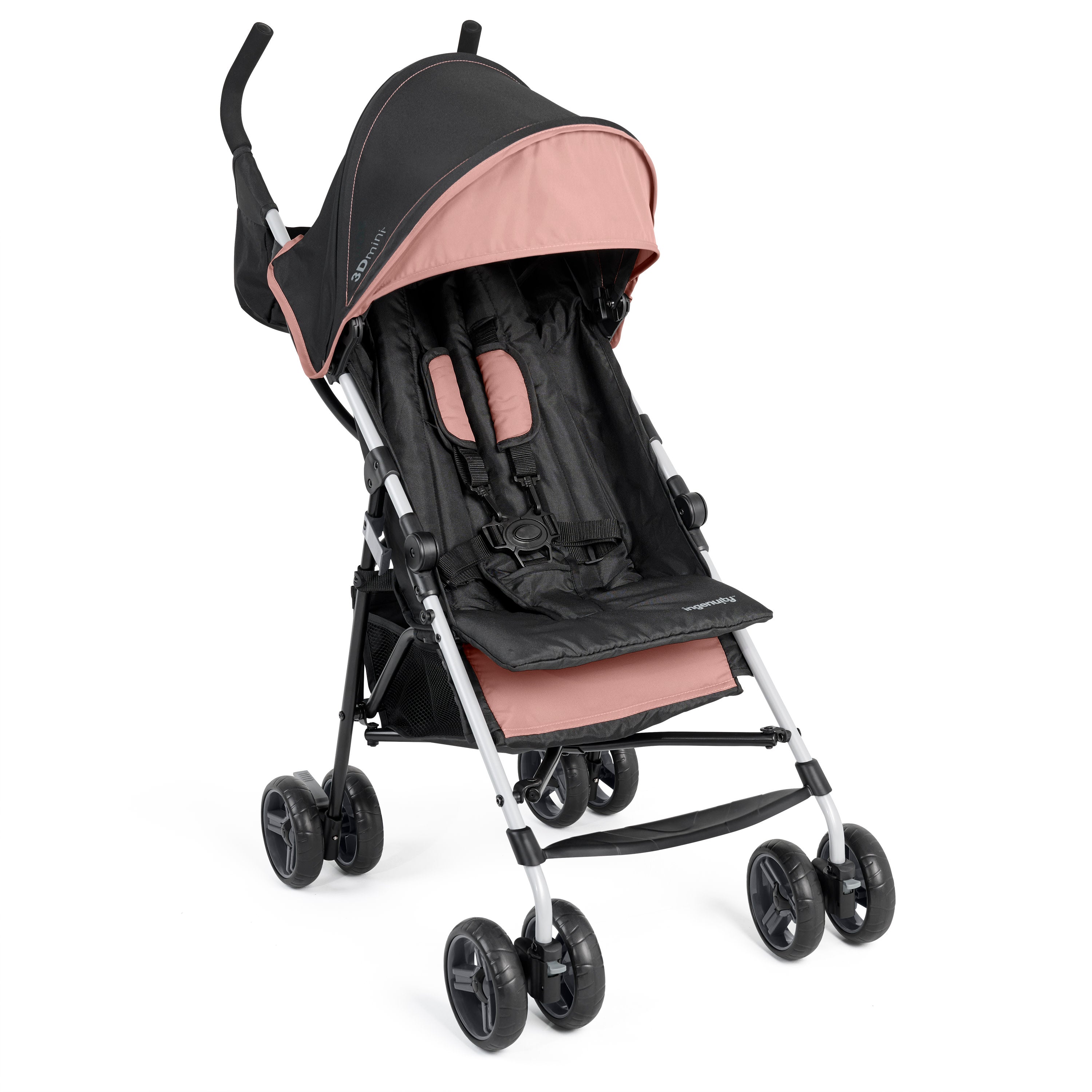 summer infant 3d mini stroller vs 3d lite Ingenuity 3Dmini Convenience Stroller, Dusty Rose – Kids2, LLC