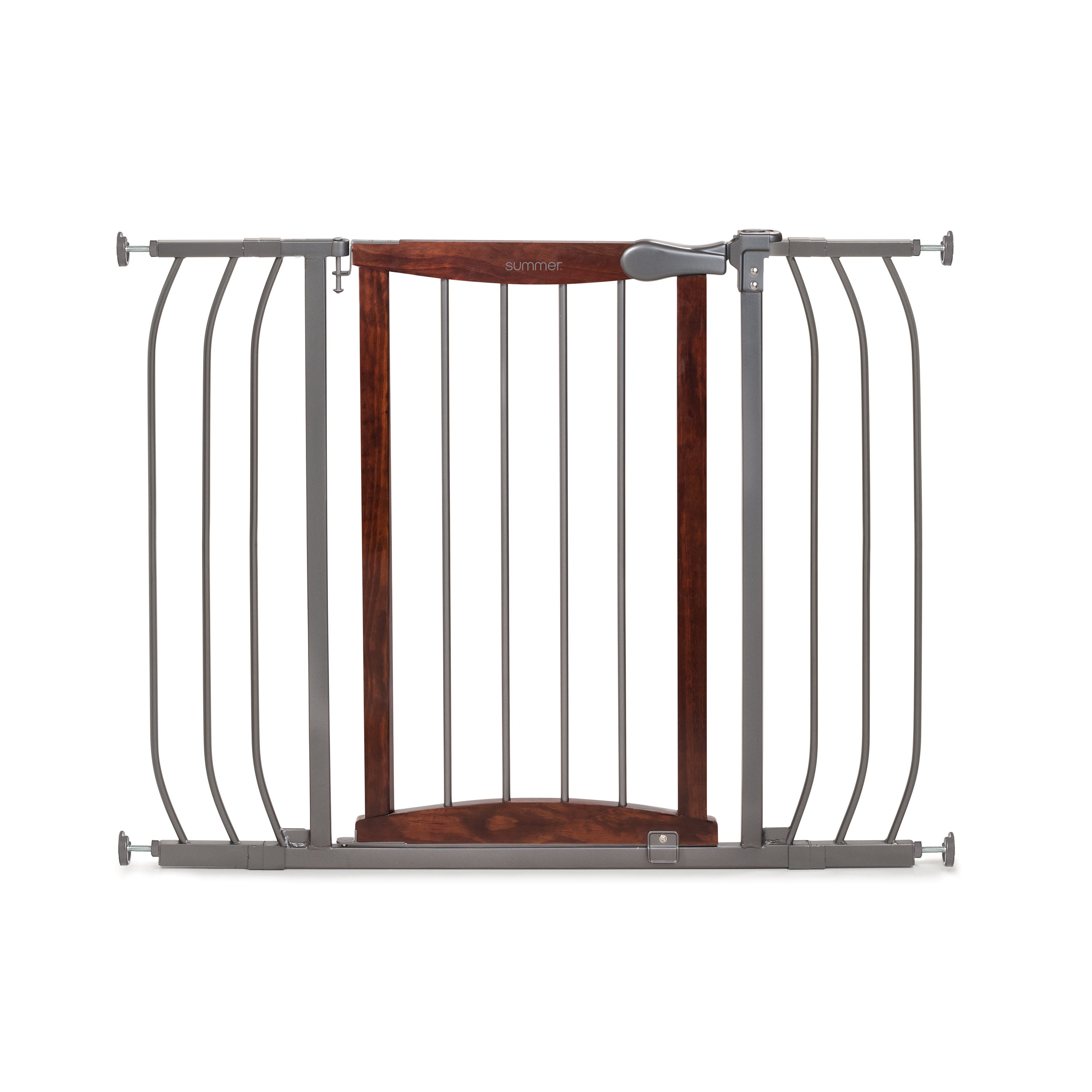 summer infant wood and metal walk-thru gate instructions Anywhere Decorative Walk-Thru Pet and Baby Gate, Openings 28 42.5- Walnut/Charcoal – Kids2, LLC