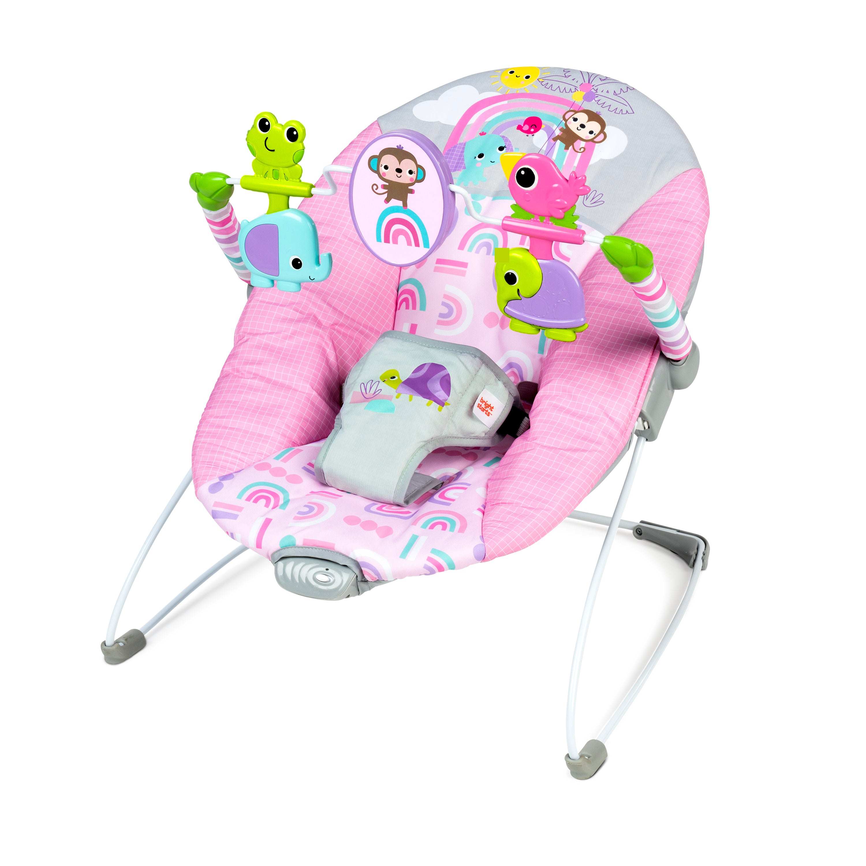 Pink Paradise Vibrating Bouncer Kids2, LLC Pink Paradise Vibrating Bouncer Kids2, LLC