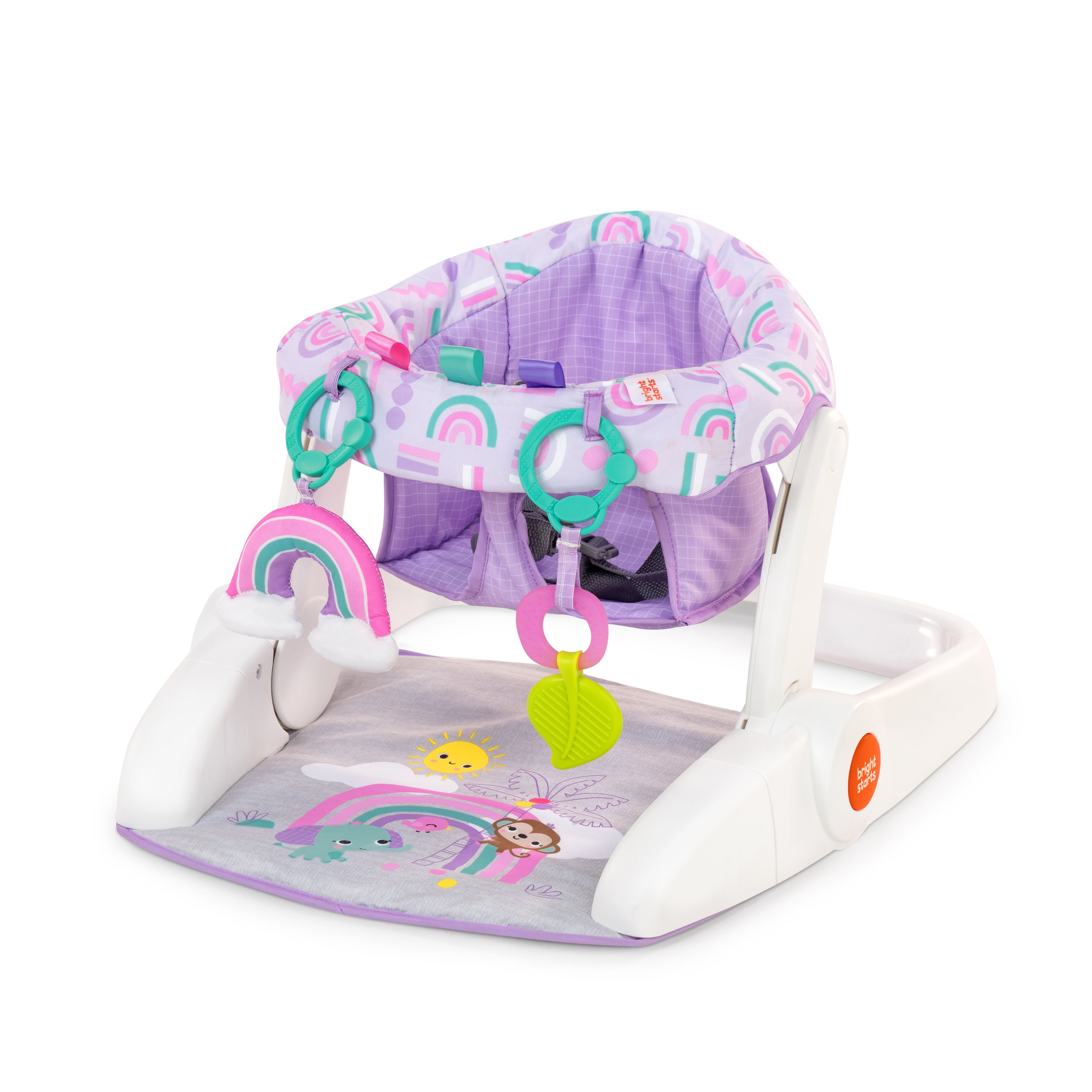Purple Paradise Learn-to-Sit 2-Position Floor Seat – Kids2, LLC
