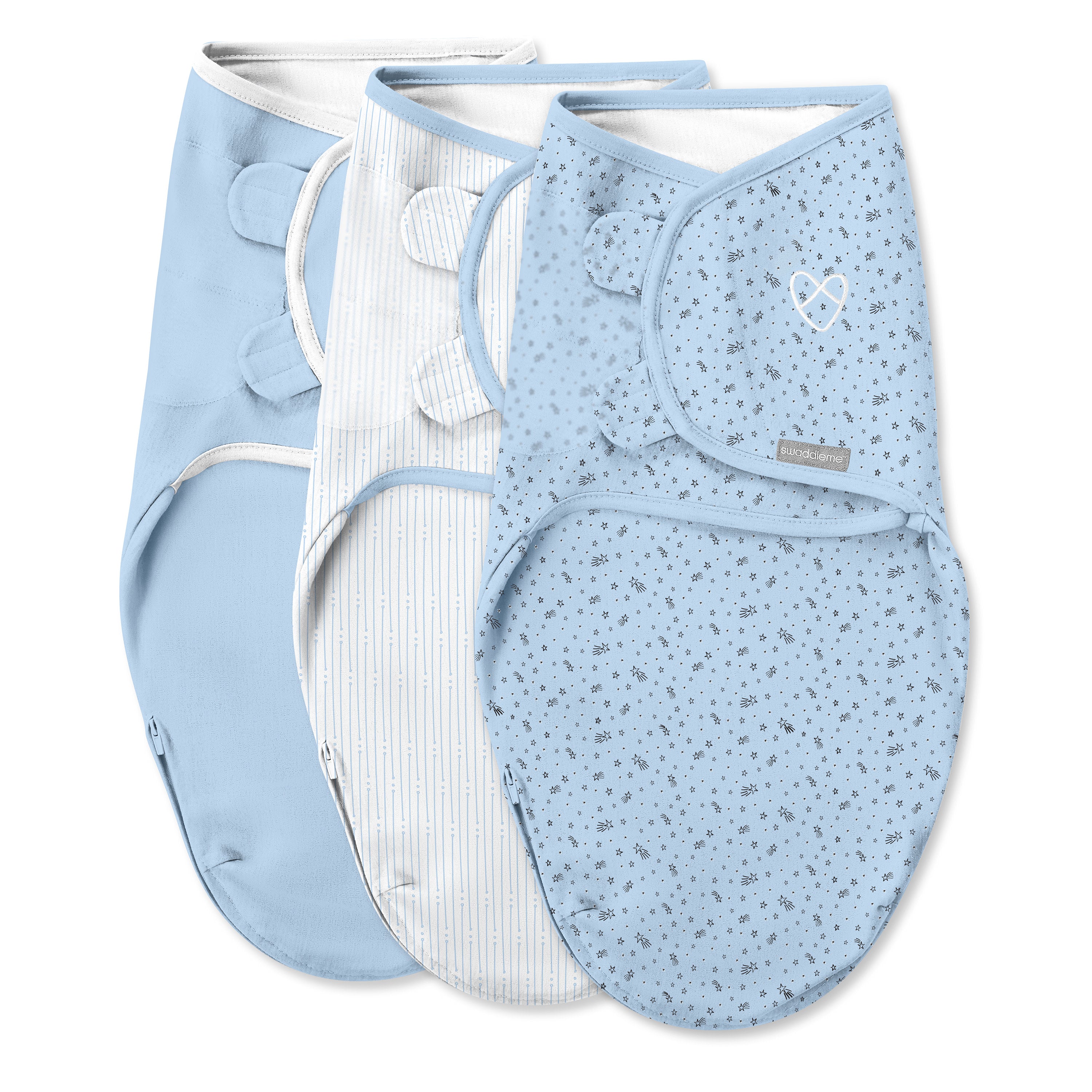 summer infant swaddle sizes Easy Change Swaddle, Size SM, 0-3 months, 3pk (Shooting Stars) – Kids2, LLC