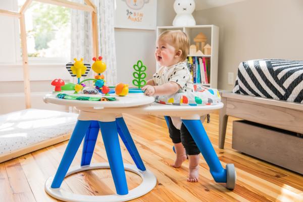 360° traveling seat with the Bright Starts 3-in-1 Around We Go Activity Center 