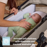 Ingenuity 3DSuite DualDock Carry Cot  Portable Baby Bassinet for Overnight Sleep (with Stand Only) & Stroller Carry Cot - Khaki