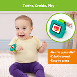 Bright Starts Babys First Workout 5-Piece Gift Set, Baby Rattle & Teether Toys, Unisex, 3M+