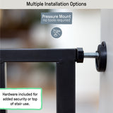 The Thruway 60XW Series Extra Wide Safety Pet and Baby Gate, 30"-60" Wide, 26" Tall  Honey Oak