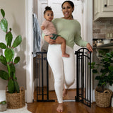 The Doorway 48W Series Pet and Baby Gate, Openings 28.5 to 48" - 36" Tall - Black