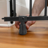 The Stairway+ 46W Series Pet and Baby Gate, Openings 31"-46" Wide, 32.5" Tall - Black