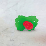 Bright Starts Raspberry Bliss Silicone Baby Teether Toy, Unisex, Ages 3 Months+