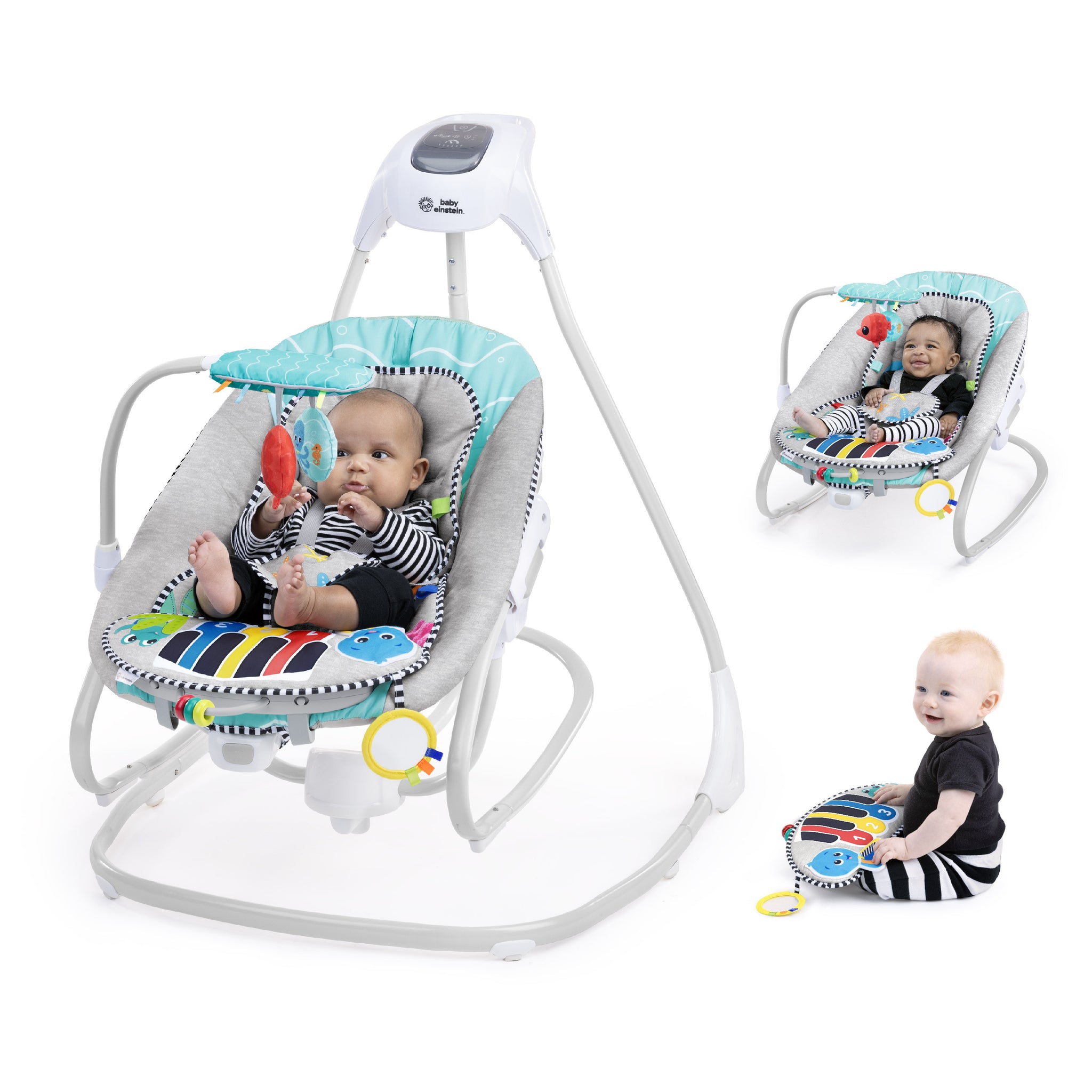 Baby Einstein Ocean Explorers Kick to It 4-in-1 Musical Swing