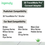 Ingenuity 3DTravelMate Pro Carseat Adapter for TravelMate Pro Stroller, Easy Install, Travel System Compatible