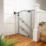 The Thruway 53W Series Pet and Baby Gate, Openings 29.5-53", 38" Tall - Gray