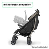 Ingenuity 3Dlite Jewel Convenience Stroller  Lightweight Folding Stroller with Car Seat Compatibility & Extra-Large Canopy - Khaki