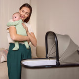 Ingenuity 3DSuite DualDock Carry Cot Stand  Folding Bassinet Stand with Storage Basket