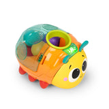 Bright Starts Spin n Chase Bug Ball Popper Toy with Lights & Music, Unisex, 6M+