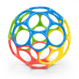 Oball Easy Grasp Classic Ball Baby Toy in Red/Blue/Green/Yellow, 4"