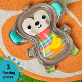 Bright Starts Hungry Monkey Tummy Time Water Mat, Newborn+