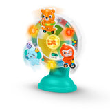 Bright Starts Spinning Sounds Suction Cup Spinner, 45+ Songs, Lights & Sounds, High Chair Toy for 3 Months+