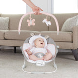 Ingenuity Soothing Baby Bouncer with Vibrating Infant Seat, Flora the Unicorn