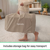 Ingenuity Nestle Vibrating Rocker, Toy Bar & Travel Bag - Mocha