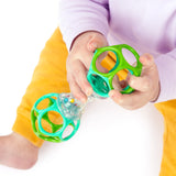 Oball Easy Grasp Shaker Rattle Infant Toy in Blue/Green