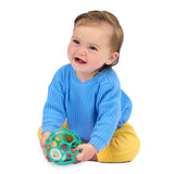 Bright Starts Oball Easy Grasp Baby Rattle Ball Toy in Teal, 4"