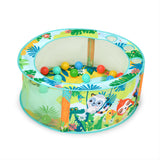 Bright Starts Rowdy Rainforest Stow & Go Ball Pit, 20 Balls, Unisex, 6M+