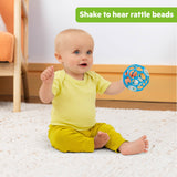 Oball Easy Grasp Baby Rattle in Blue, 4"