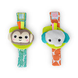 Bright Starts Adventure Safari Bus 5-Piece Gift Set, On-the-Go Baby Toys, Unisex, 0-6 Months+