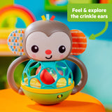 Bright Starts Giggle & Rattle Gift Set, 2-PK, Monkey and Elephant