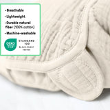 Muslin Original Swaddle, Size SM, 0-3 months, 1pk - Cream