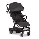 Ingenuity 3D Travelmate Pro Compact Travel Stroller with Ride-On Board, One-Hand Fold, Car Seat Compatible, Protective Canopy - Black