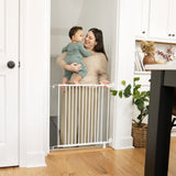 The Stairway 42W Series Safety Pet and Baby Gate, Openings from 28"-42" Wide - White