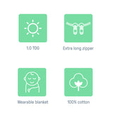 SwaddleMe by Ingenuity Night Sack Sleeper Size 3-18 Months, 1pk - Artist Dot