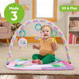 Bright Starts Treetop Bloom Baby Activity Gym & Tummy Time Mat with Toy Bar and 4 Toys