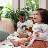 ity by Ingenuity Crinklet, Crinkle Toy for Newborn and Up, Ribbon Tags, C-link - Kitt