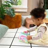 ity by Ingenuity Soft Book, 4 Plush Pages, Crinkle, BPA-Free Toy Attachment, For Ages Newborn and Up - Deni