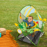 Bright Starts John Deere Pop 'N Jump Portable Activity Jumper, Unisex, 6M+