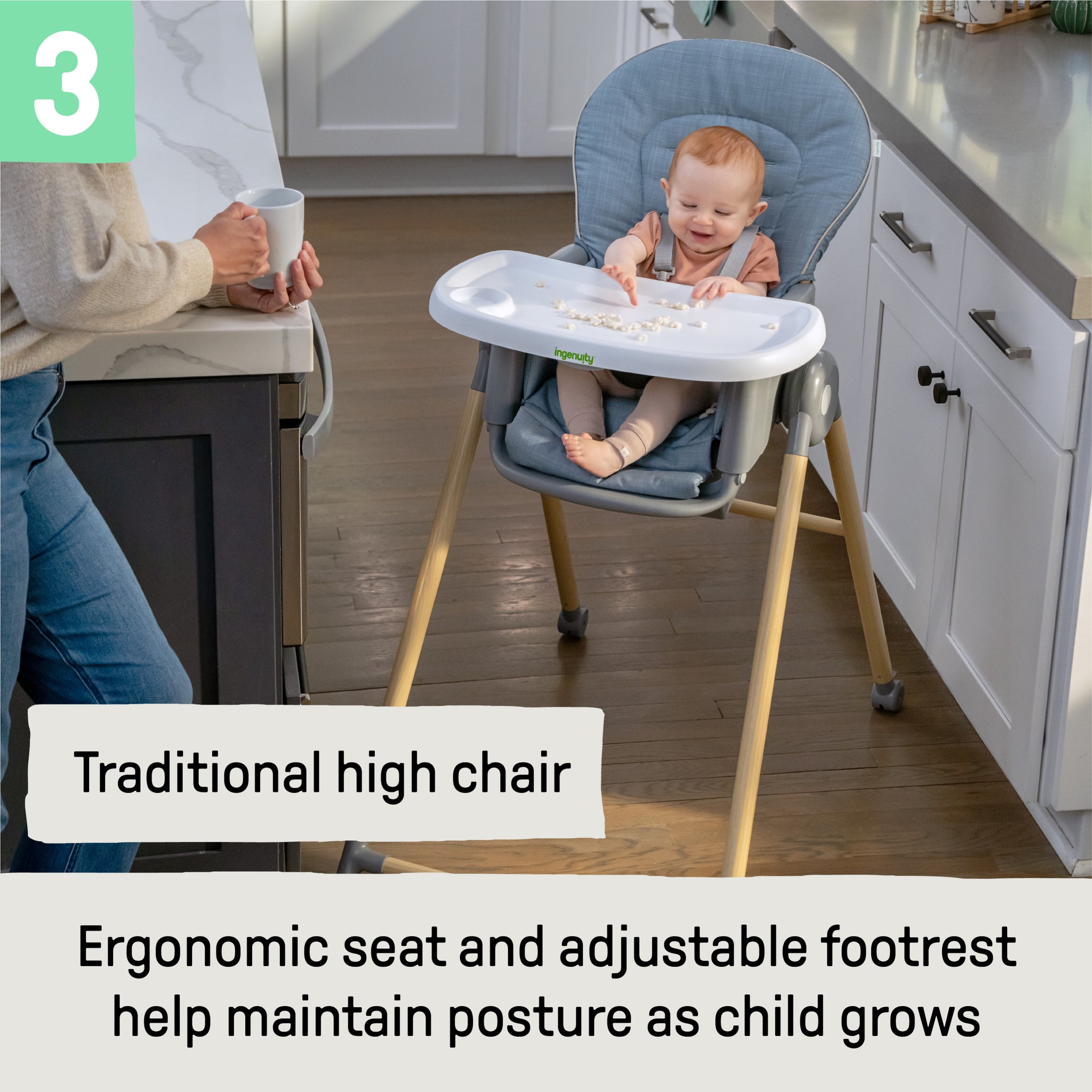スツール postmodern designe high chair 2set Amazon.com : Ingenuity Proper Positioner Deluxe High Chair