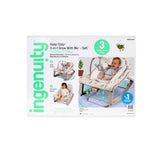 Ingenuity Keep Cozy 3-in-1 Vibrating Infant & Toddler Baby Bouncer and Rocker Chair, Green