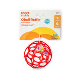Oball Easy Grasp Rattle BPA-Free Infant Toy in Red, 4"