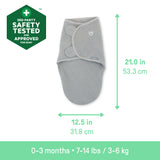 SwaddleMe by Ingenuity Muslin Original Swaddle, Size 0-3 months, 1pk - Cream