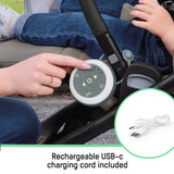 Ingenuity Serenity Glow Portable Soother, On-the-Go Baby Sound Machine with Lights & Nature Sounds