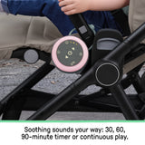 Ingenuity Serenity Glow Portable Soother, On-the-Go Baby Sound Machine with Lights & Nature Sounds