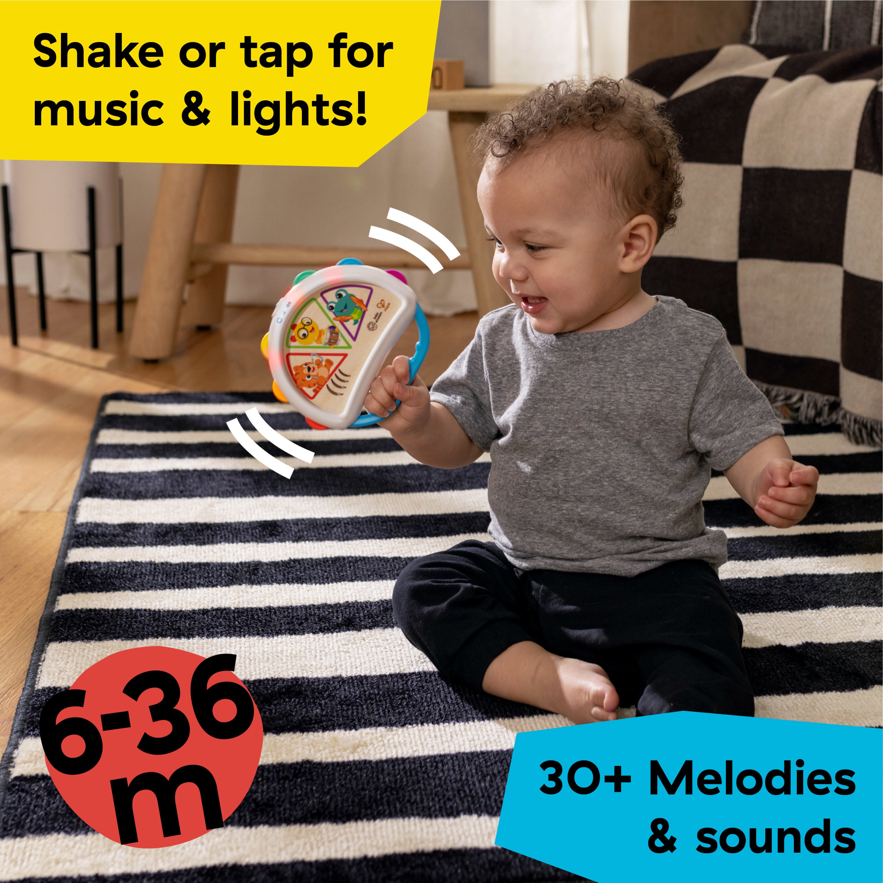 Baby Einstein Hape Cal's Smart Sounds Symphony - Juguete Musical De Madera En 3 Idiomas Para Bebés De 6+ Meses, Táctil Y Sin Botones Juguete De Madera Baby Einstein Hape Cal's Smart Sounds Symphony - Juguete Musical De Madera En 3 Idiomas Para Bebés De 6+ Meses, Táctil Y Sin Botones Juguete De Madera