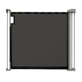 The Thruway 52W Series Pet and Baby Retractable Gate with Tuck Away Mesh, Openings up to 52" Wide - Black