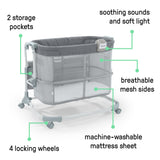 Dream & Grow Bedside Bassinet- Handstitch