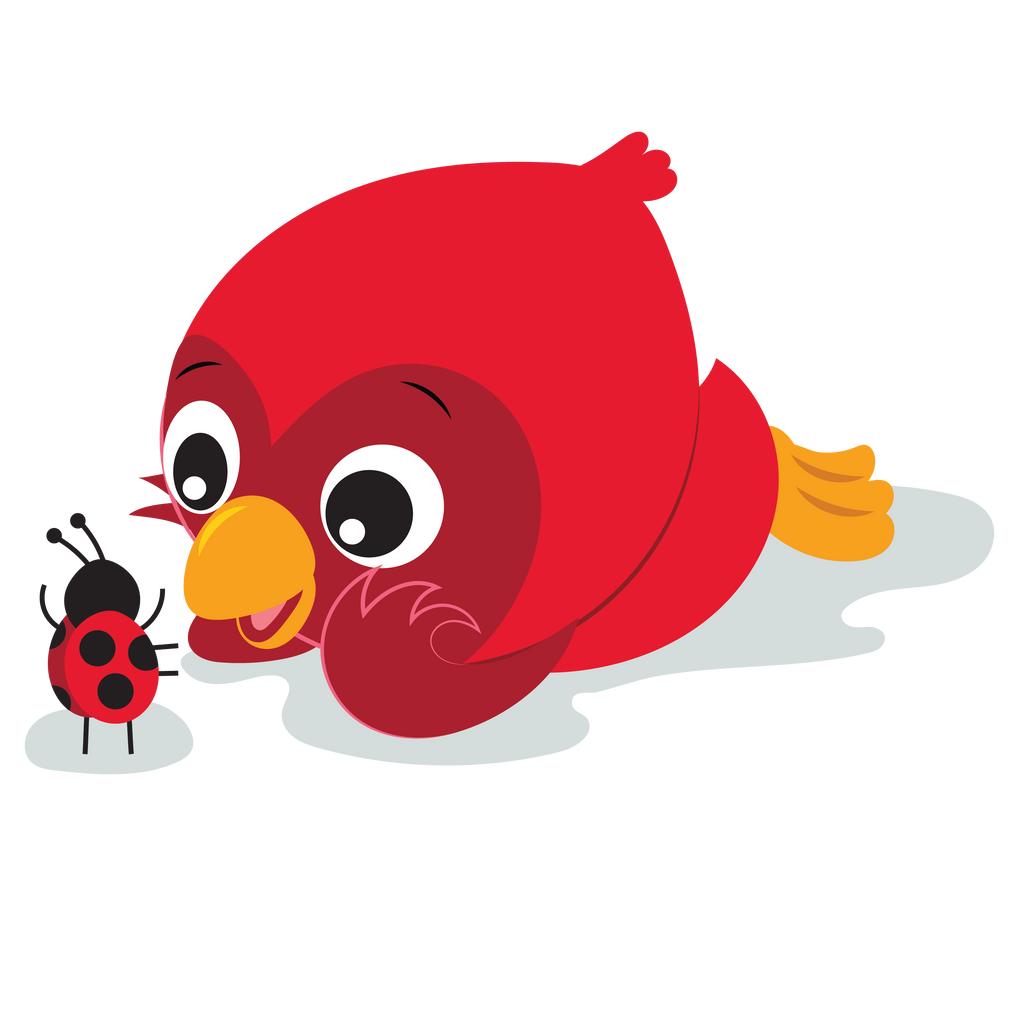 Baby Einstein character Roxy the Red Bird.